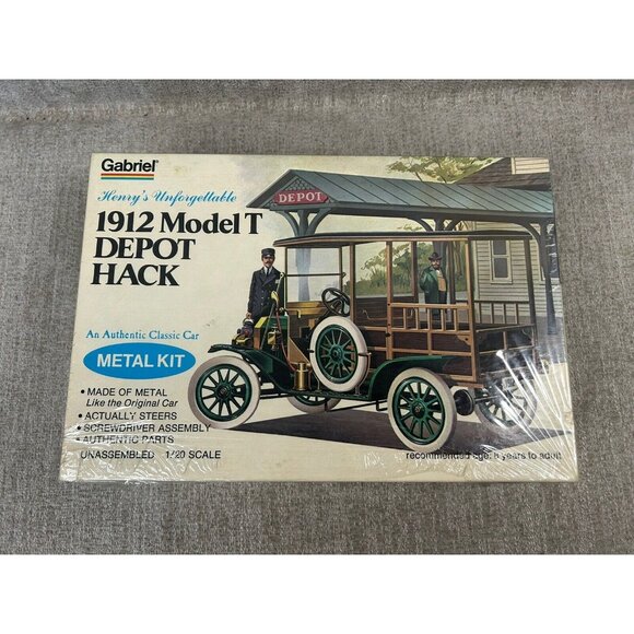 NEW VINTAGE Gabriel 1912 Model T Depot Hack Metal Kit Model SEALED! - Picture 1 of 5